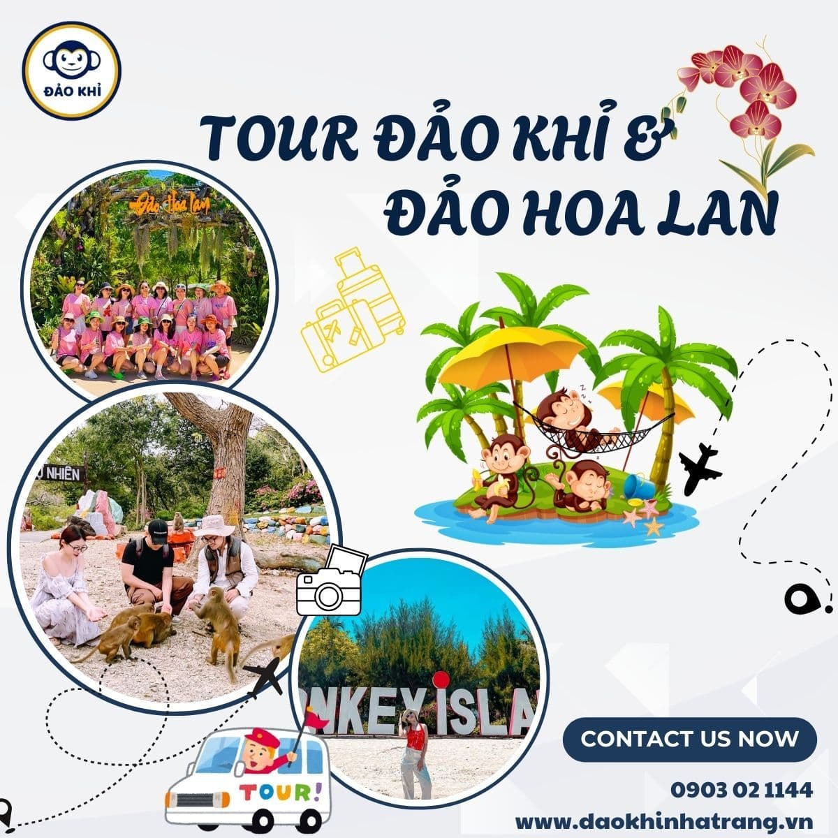Tour Đảo Khỉ - Đảo Hoa Lan