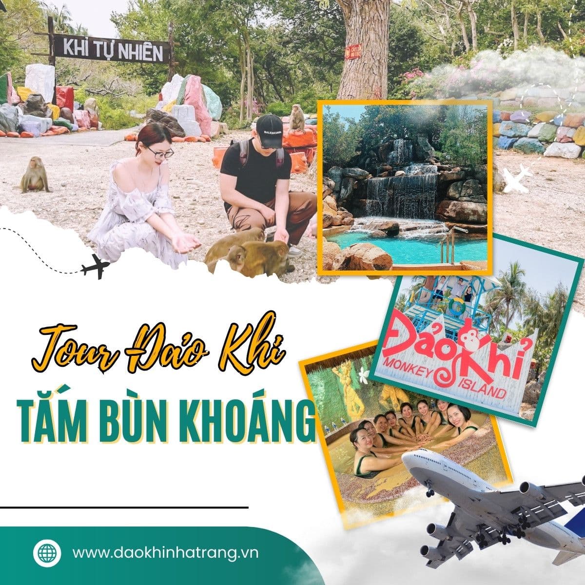 Tour Đảo Khỉ Tắm Bùn Khoáng